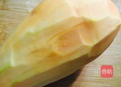 木瓜炖牛奶的做法图解1