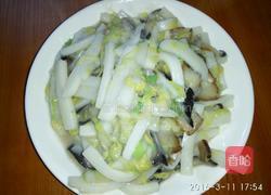 腊肉炒年糕的做法图解7