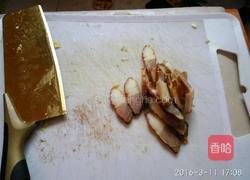 腊肉炒年糕的做法图解2
