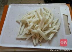 腊肉炒年糕的做法图解4