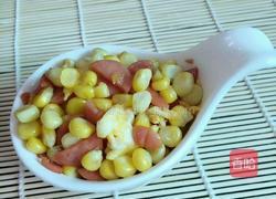 火腿肠鸡蛋炒玉米的做法图解6