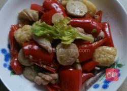 鱿鱼炒红椒的做法图解11