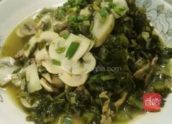 倒笃菜肉片炒平菇的做法图解7