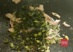 倒笃菜肉片炒平菇的做法图解4