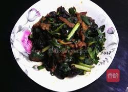 韭菜木耳炒肉片的做法图解8