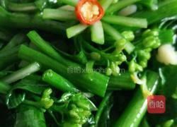 爆炒芥蓝的做法图解1