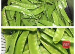 荷兰豆炒肉的做法图解2