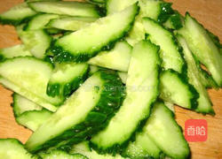 黄瓜炒山药片的做法图解3