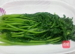 白灼茼蒿的做法图解4