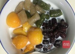 抹茶芋圆红豆芒果西米露的做法图解5