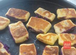 紫薯，蛋黄，枣泥玉米面饼！的做法图解7