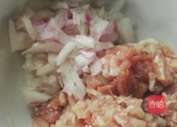 粉蒸洋葱肉丸的做法图解3