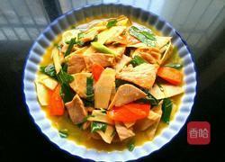 青蒜炒肉片的做法图解4