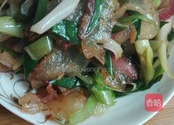 蒜苗腊肉的做法图解4