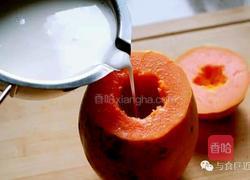 椰奶木瓜冻的做法图解4