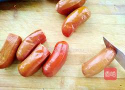 香煎脆皮肠的做法图解2
