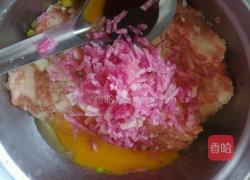 小白菜丸子汤的做法图解3