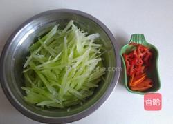 素炒莴苣丝的做法图解2