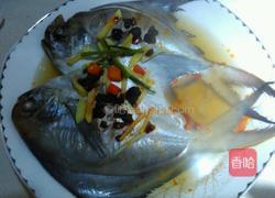 豆豉蒸鯧鳊鱼的做法图解5