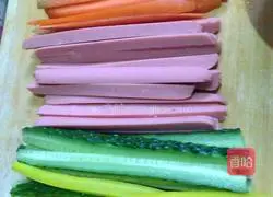 Illustration of how to make sushi 1