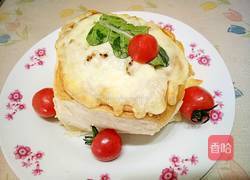 芝士焗面包盒子的做法图解7