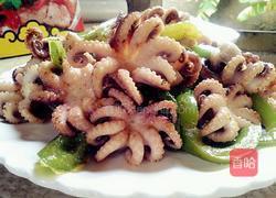 青椒炒鱿鱼的做法图解6