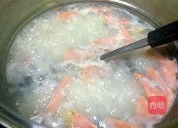 皮蛋火腿鲜蔬粥的做法图解4