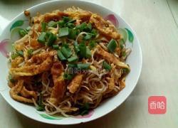 鸡蛋炒面的做法图解4