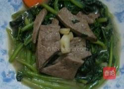 蒜香肝片炝菠菜的做法图解7