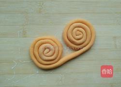 胡萝卜蝴蝶馒头的做法图解4