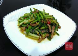 蒜苗炒肉丝的做法图解9