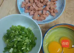 Illustration of how to make fried rice 1