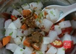 凉拌红白萝卜块的做法图解8