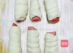 蒜蓉肠花卷的做法图解5