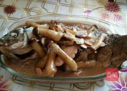 红酒蘑菇炖鲤鱼的做法图解13