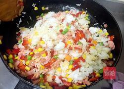 蒜香鸡肉咖喱炒饭的做法图解9