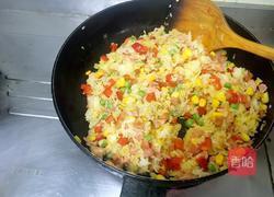 蒜香鸡肉咖喱炒饭的做法图解12