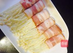 金针菇培根卷的做法图解3