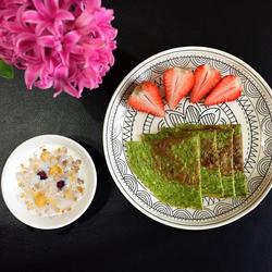 菠菜鸡蛋饼的做法[图]