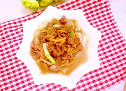 姜丝萝卜炒牛肉