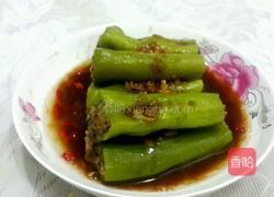 青椒酿肉的做法图解8