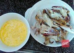 螃蟹炒蛋的做法图解4