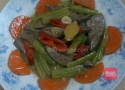 芹菜焖猪肝的做法图解5