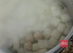 肉圆白萝卜汤的做法图解3