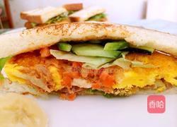 金枪鱼鸡蛋三明治的做法图解7