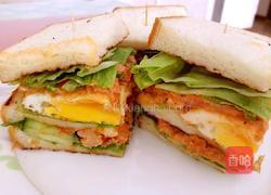 金枪鱼鸡蛋三明治的做法图解8