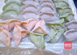 彩色饺子的做法图解4