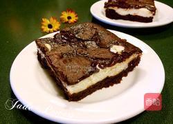 奶油芝士巧克力布朗尼的做法图解10