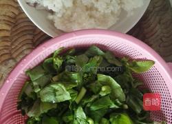 菜苔泡饭的做法图解1