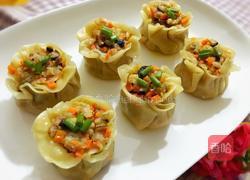 香菇胡萝卜肉馅烧麦的做法图解11